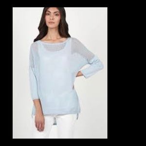 Indigenous Mesh Pullover Sky Blue